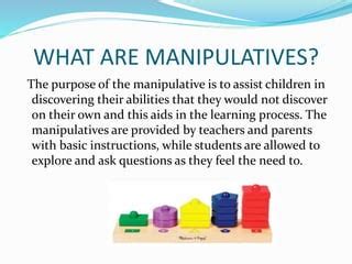 importance of manipulative skills|Manipulatives in Education .